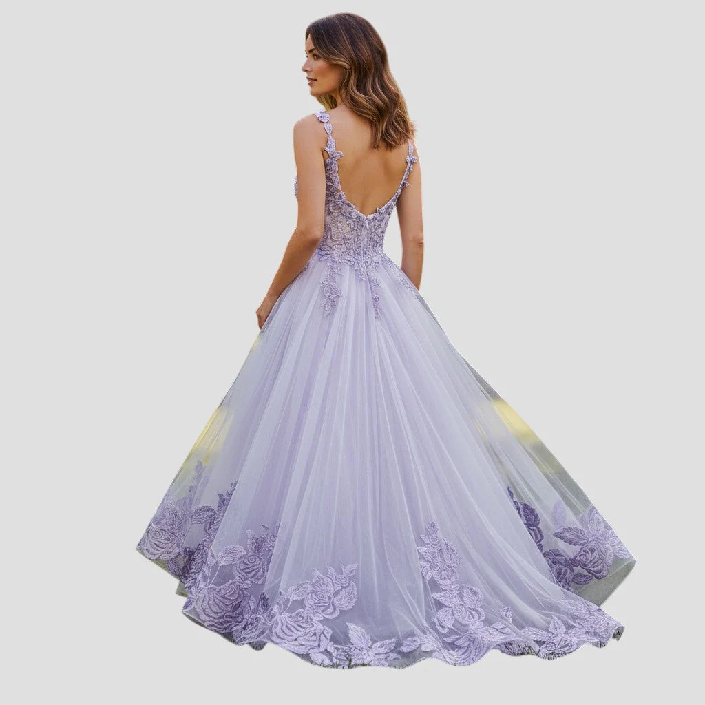 Lavender Dreamscape Ball Gown: Dance Like No One’s Watching!