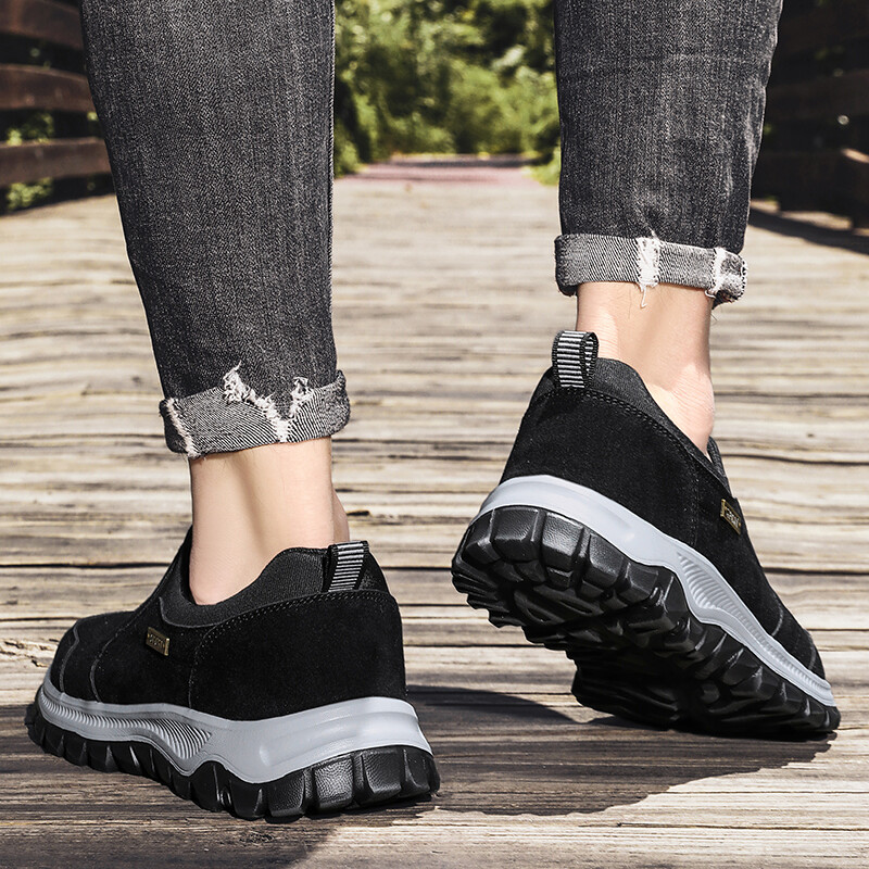 Hiking Shoes for Men Daily Outdoor Flat Bottomed Comfortable Walking Loafers