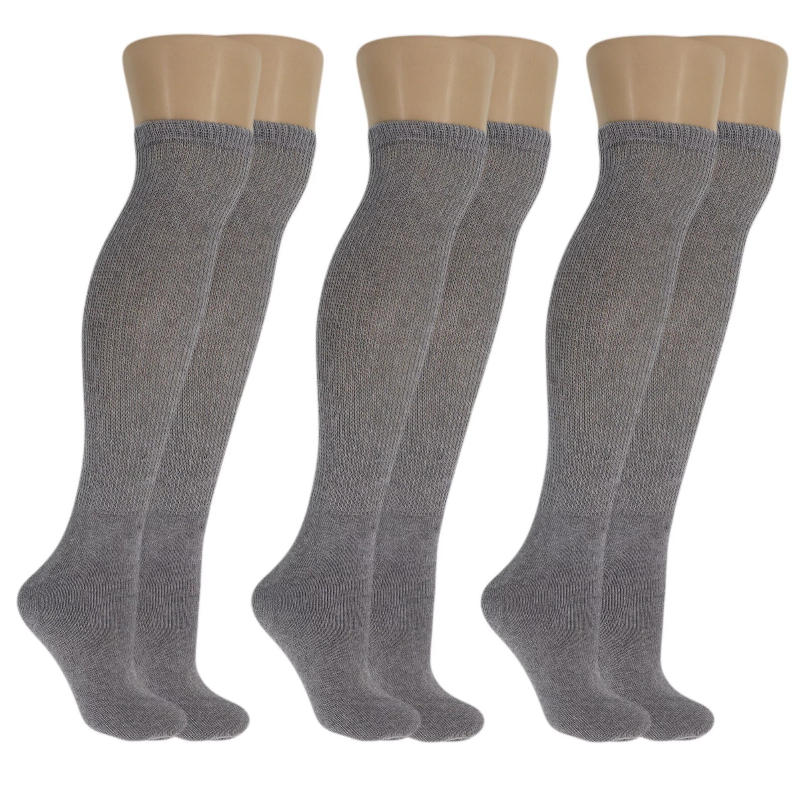 Men’s Diabetic Over The Calf CREW SOCKS ”circulatory Health ~OTC~Knee High” NEW