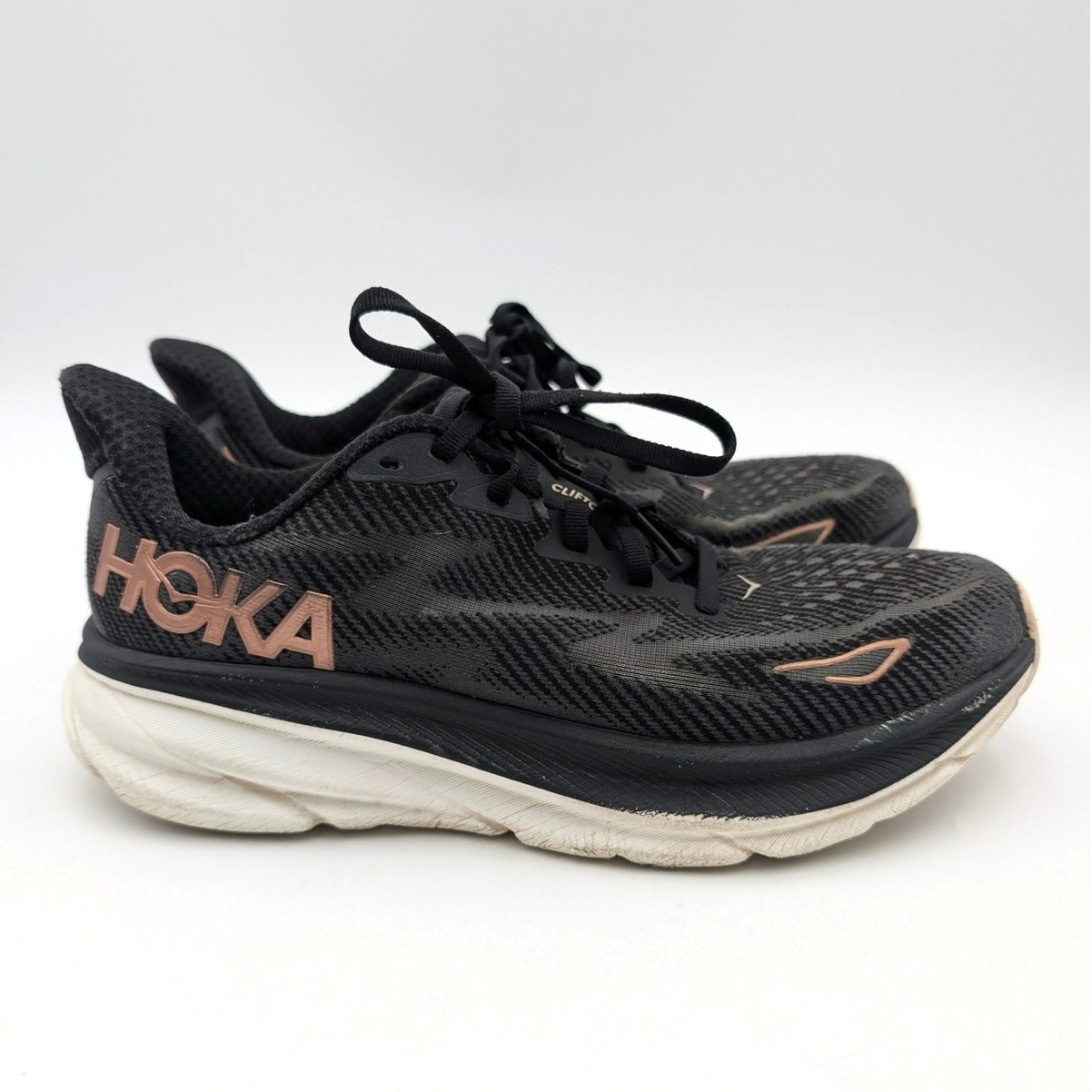 Hoka One One Clifton 9 Running Shoes Sneakers Women’s Black Size US8.5B EU40 2/3