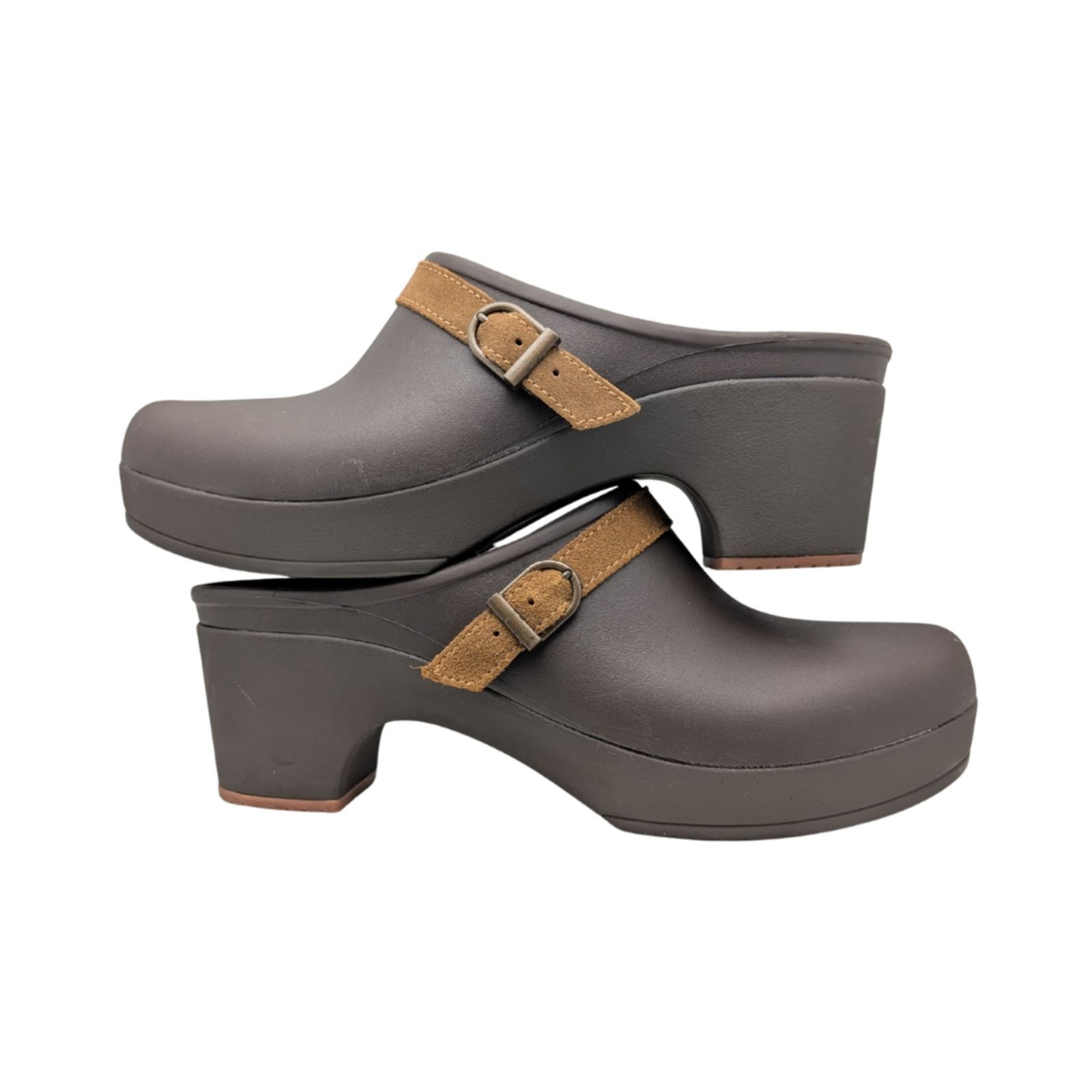 Crocs Sarah Belted Clog Brown Espresso Size 10