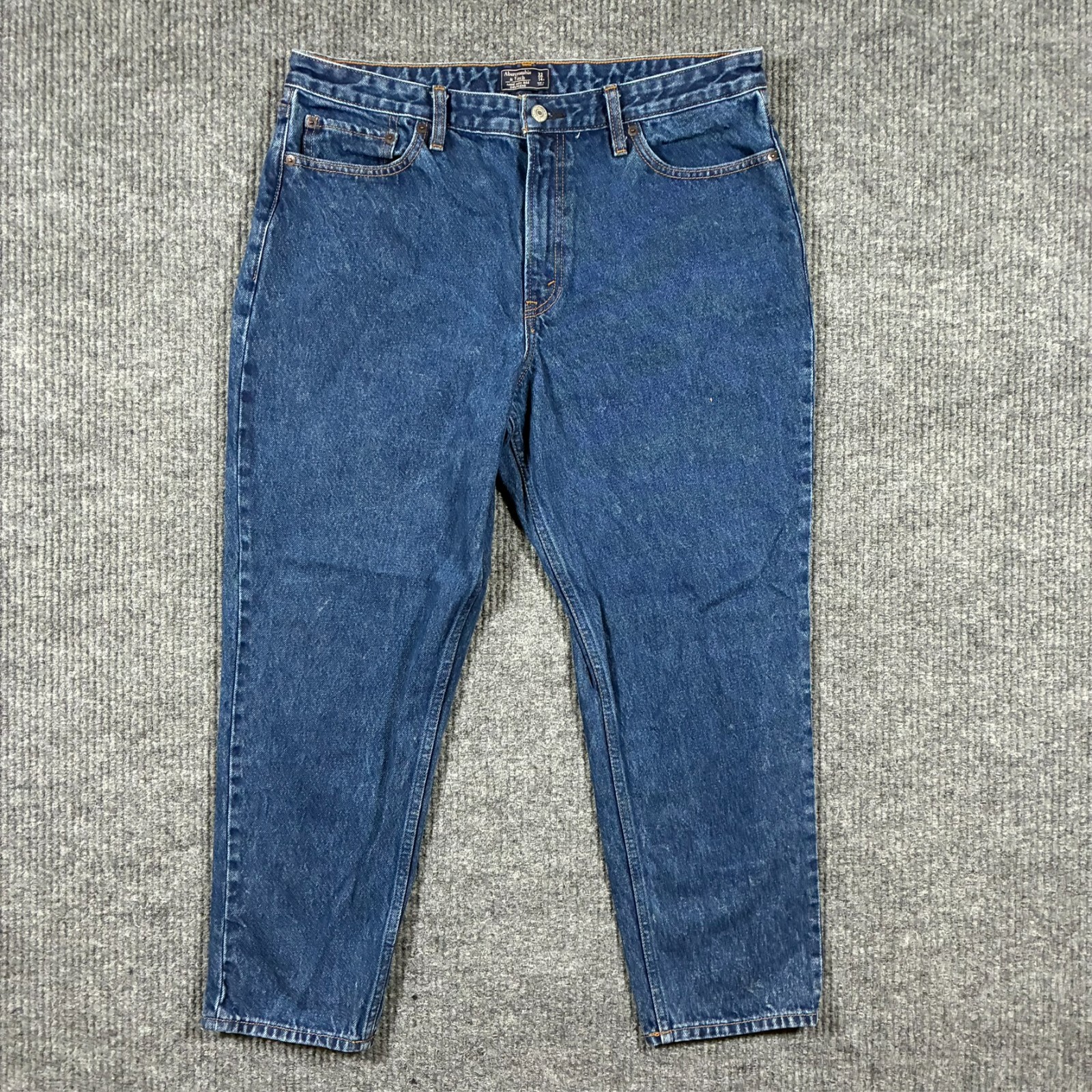 Abercrombie Fitch Annie High Rise Girlfriend Jeans Womens Size 32/14R Blue Denim