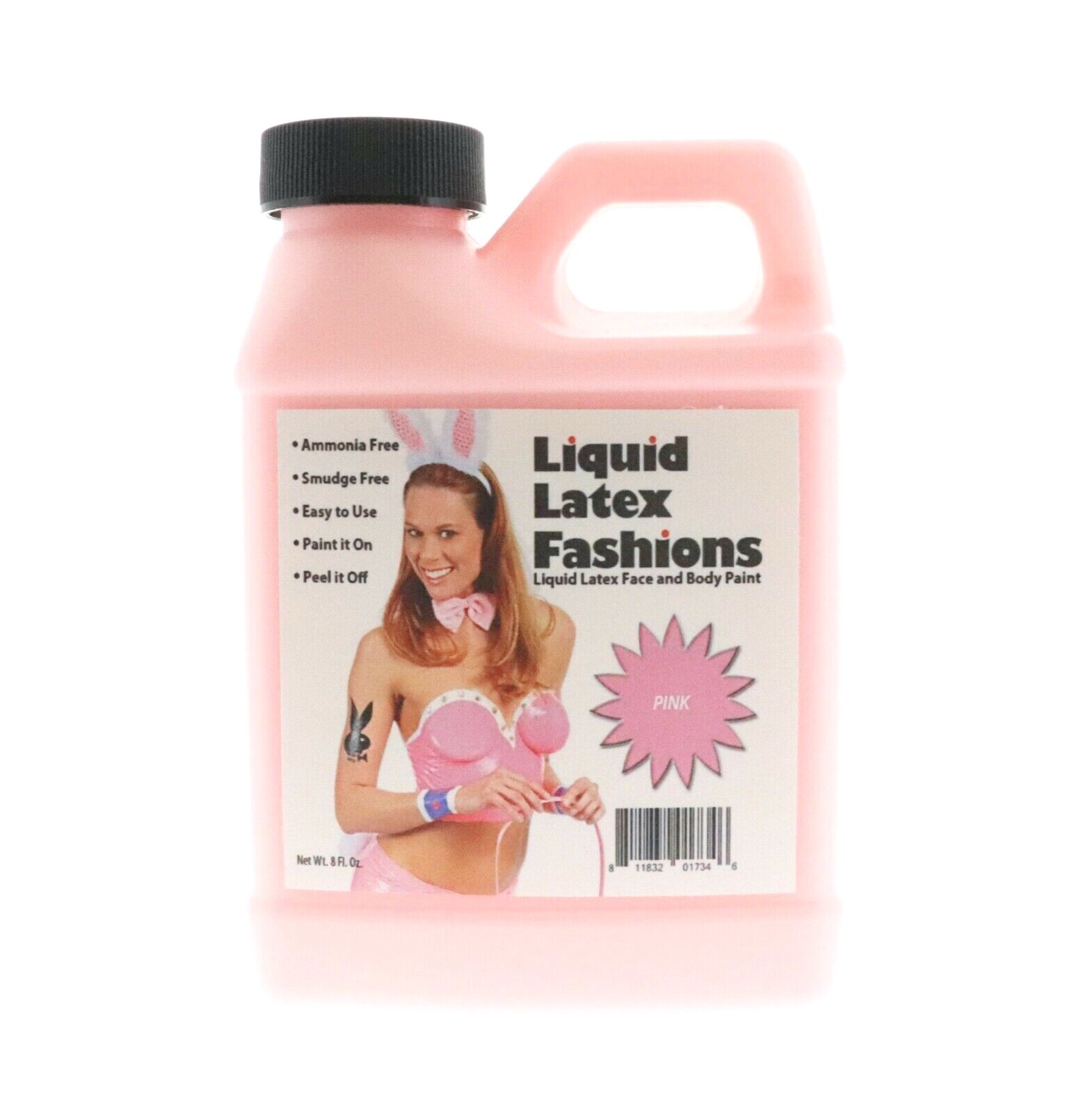 Liquid Latex – Pink – 8 Fl Oz, Face and Body Paint, Ideal for Halloween, Cosplay