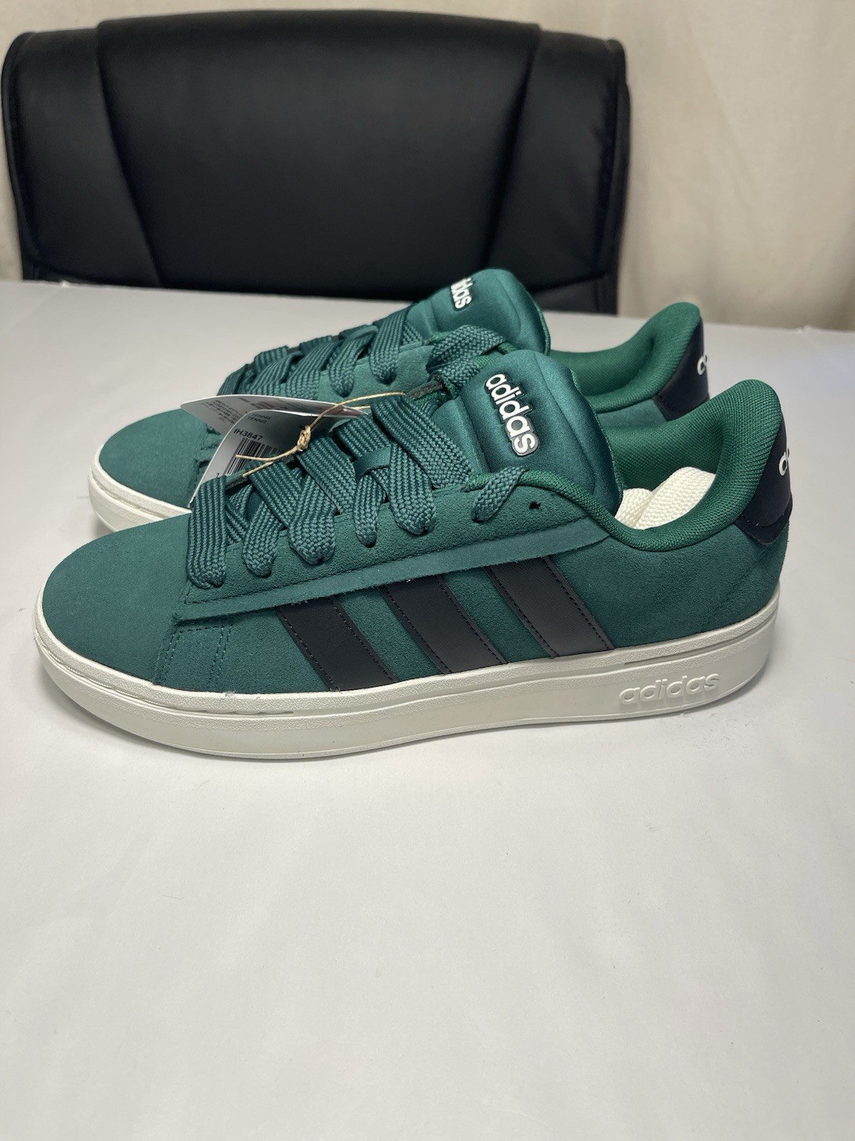 Adidas Men’s Grand Court Alpha 00’s Skateboarding Sneakers Shoes Green/black 7.5