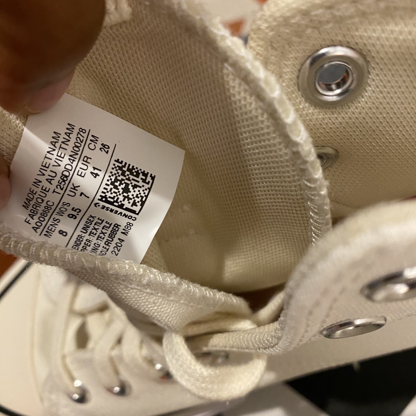 CONVERSE Chuck Taylor Run Star Legacy CX Egret / White (A00868C) Men 8 Women 9.5