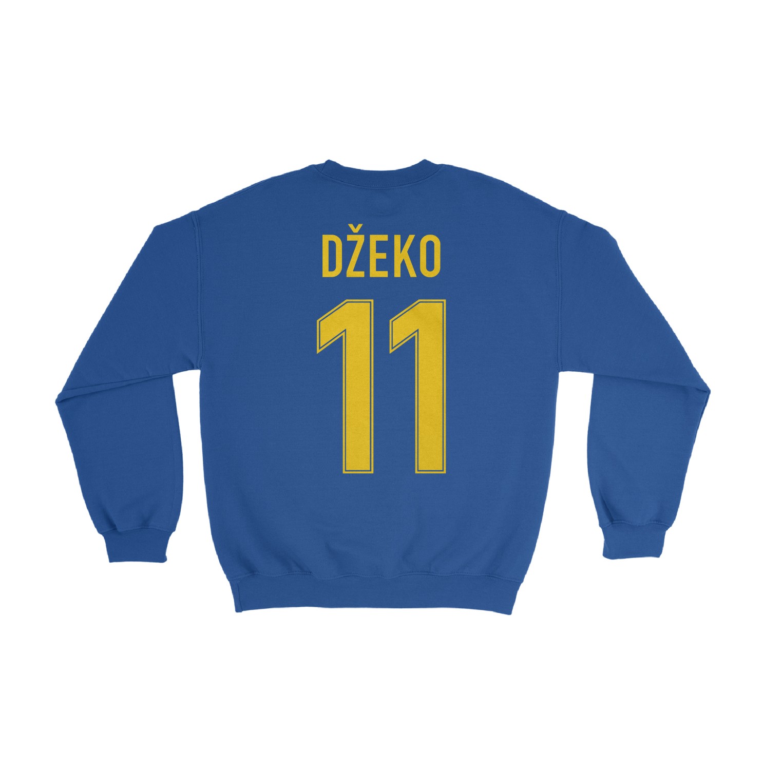 Bosnia Pride Dzeko 11 Two-Sided Jersey Style Unisex Crewneck Sweatshirt