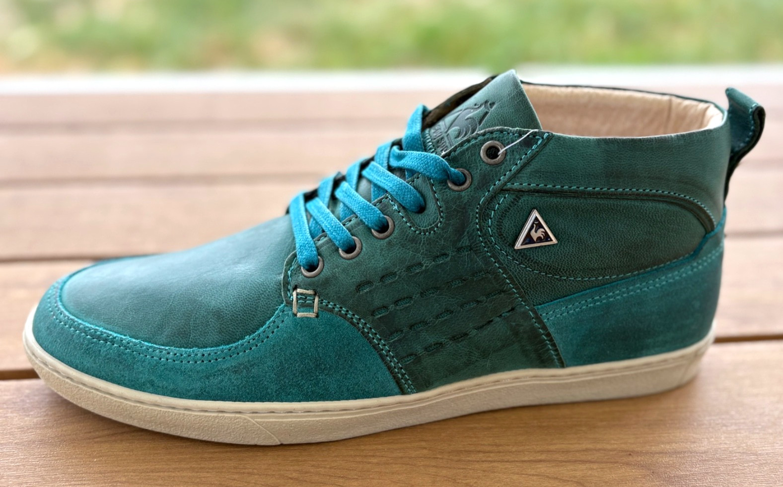 Le Coq Sportif Men Chatillon Leather Green Sneakers Athletic Shoes 9 Trainers 42