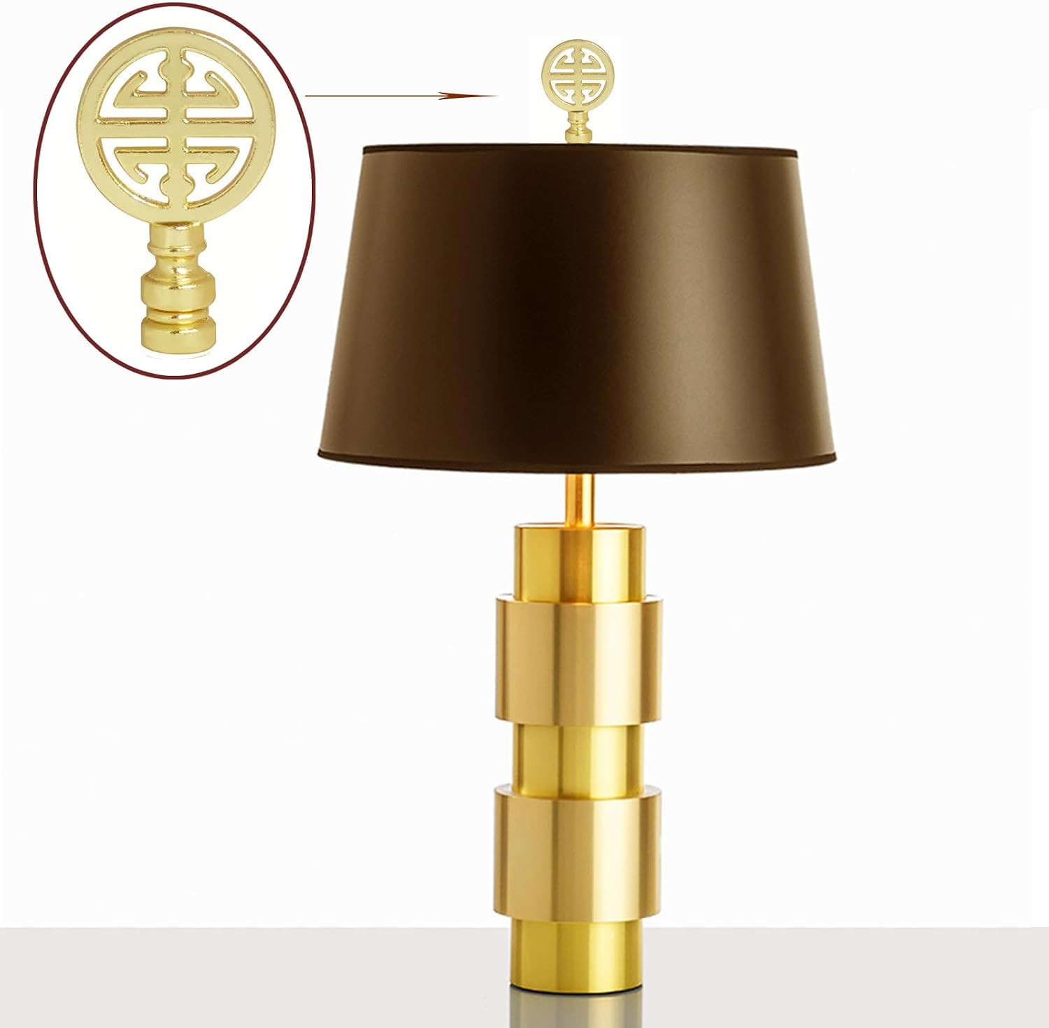 ® Lamp finials Oriental lampshade finial knob Happiness Symbol lamp shade Decora