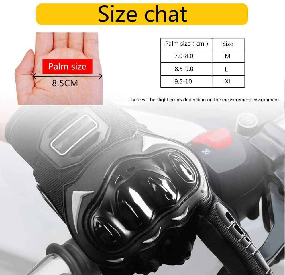 Motorcycle Gloves Full Finger Touchscreen Motorbike Gloves for ATV MTB Riding US