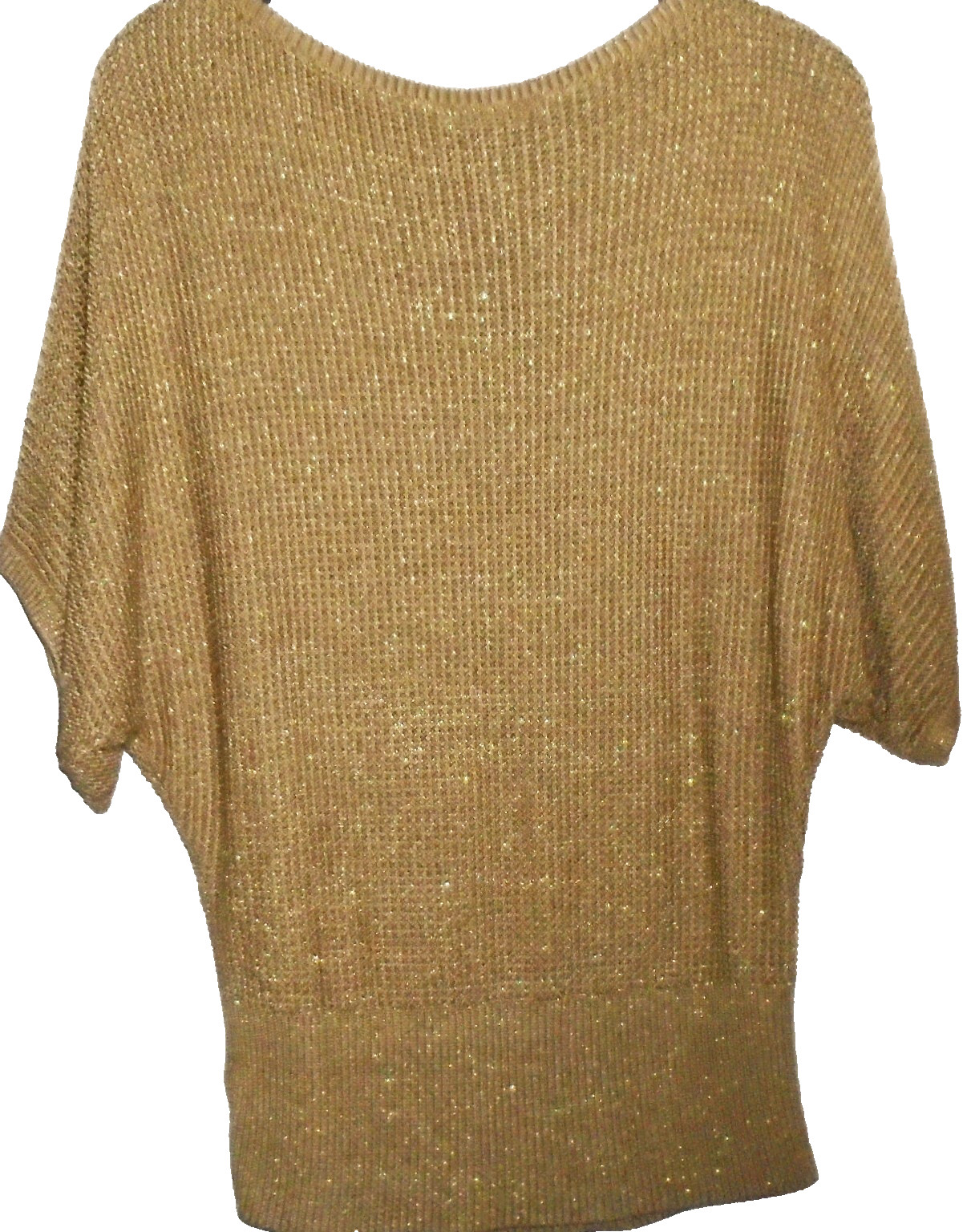 Ralph Lauren Batwing Textured Sweater gold cable jumper Size L Large vgc