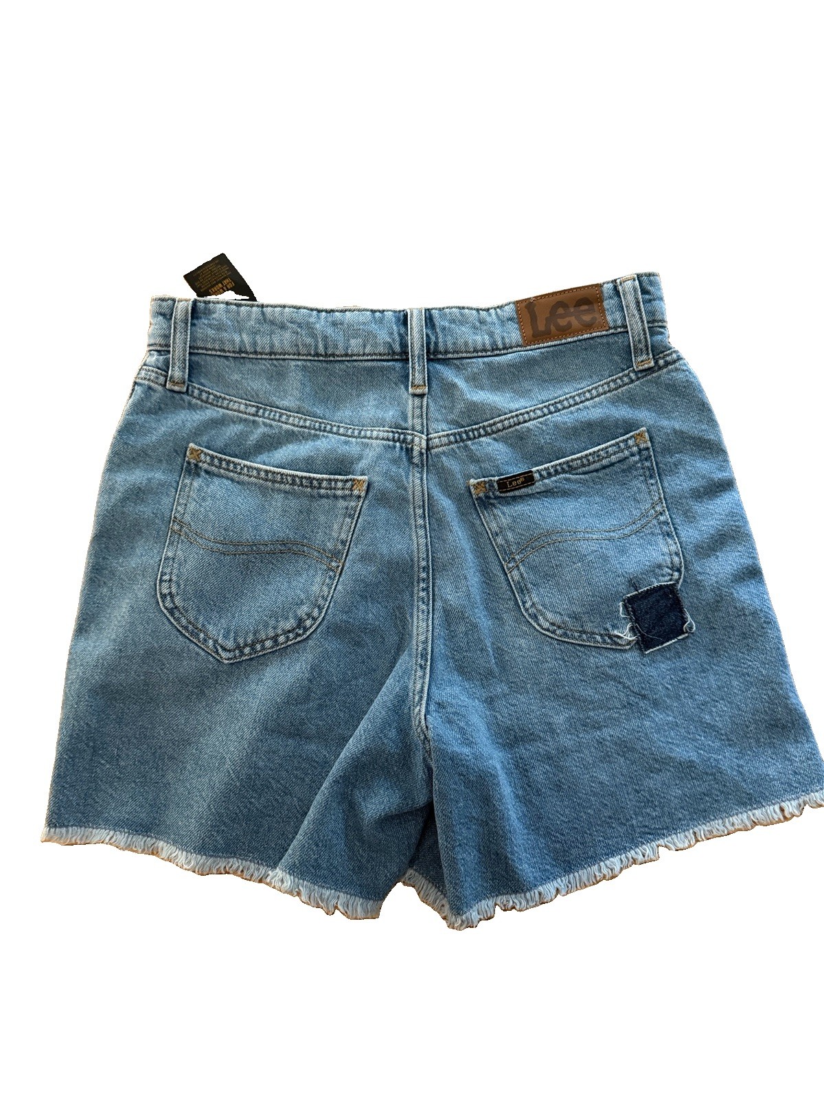 Lee Heritage Women’s Blue Denim Cut-Off Shorts 29W Mid Rise 4.5″ Inseam
