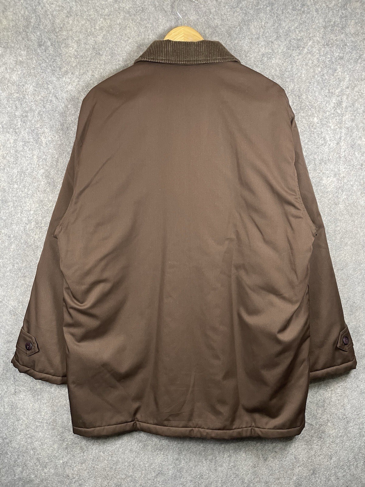 Vintage St Michael UK Coat Mens Large Brown Padded Outdoor Utility Jacket