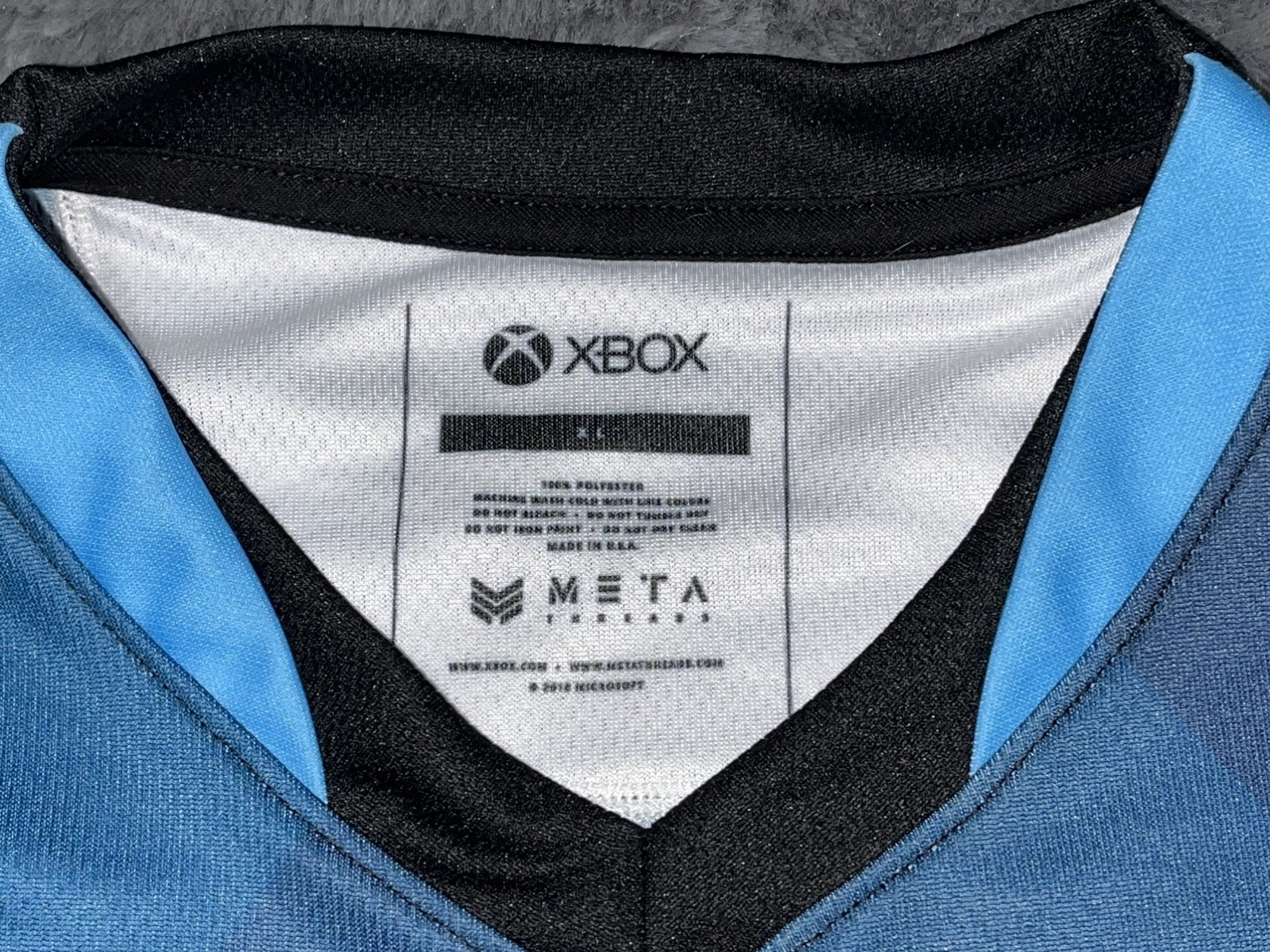 New META XBOX Gaming Mixer Jersey Mens XL Blue – NWT