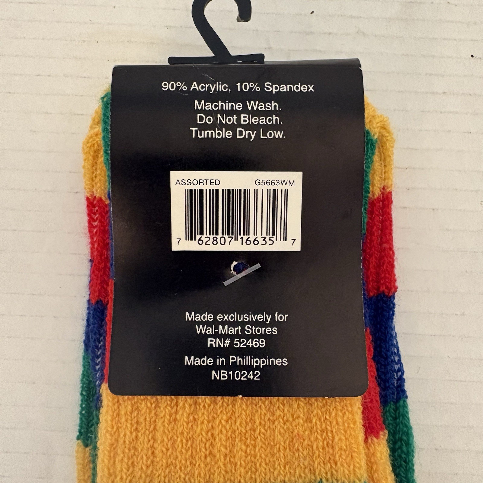 VTG 90s Retro Y2K Individual Toe Socks Rainbow Striped Novelty Funky NWT