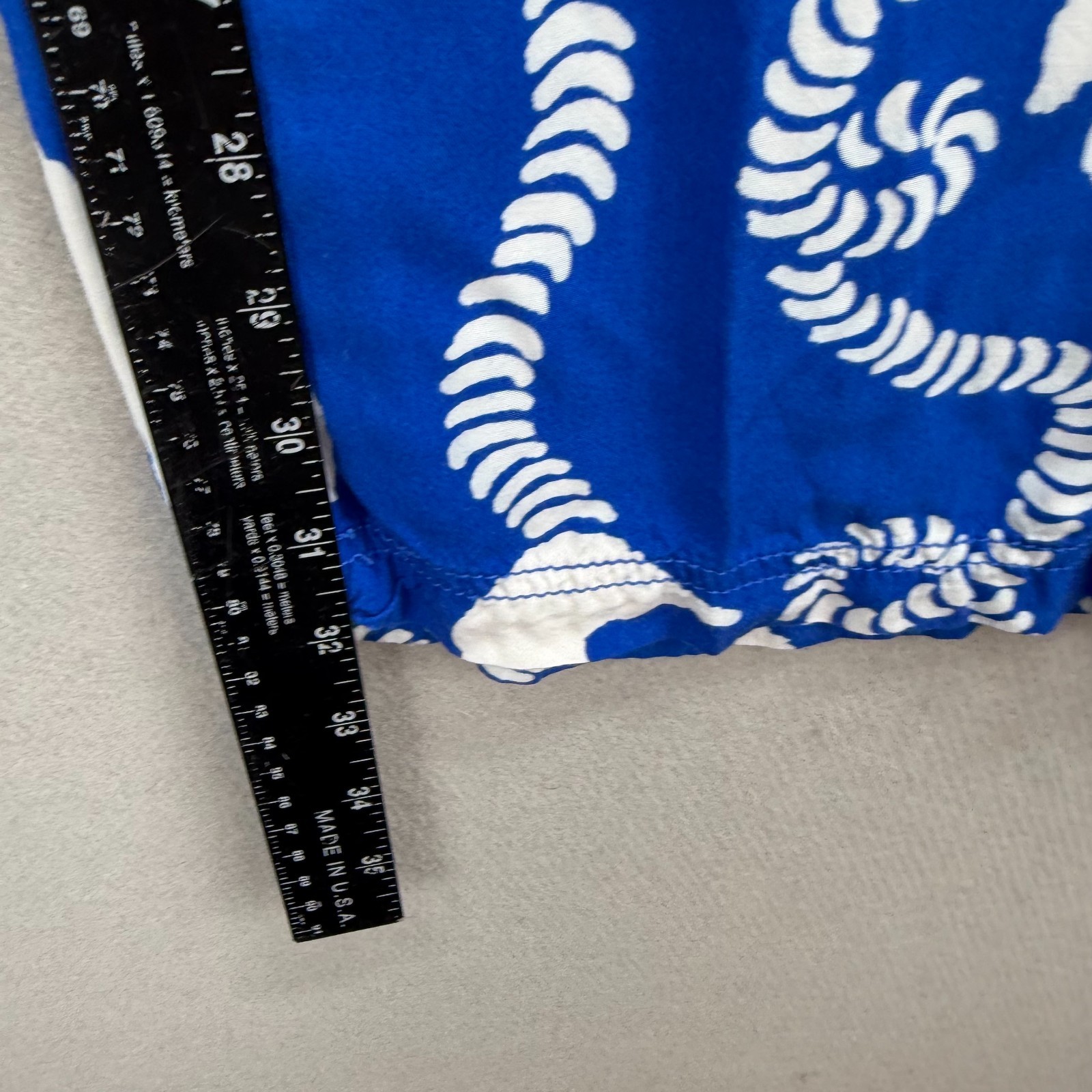 Lilly Pulitzer Palazzo Pants Womens Medium Blue White Nautical Anchor Beach