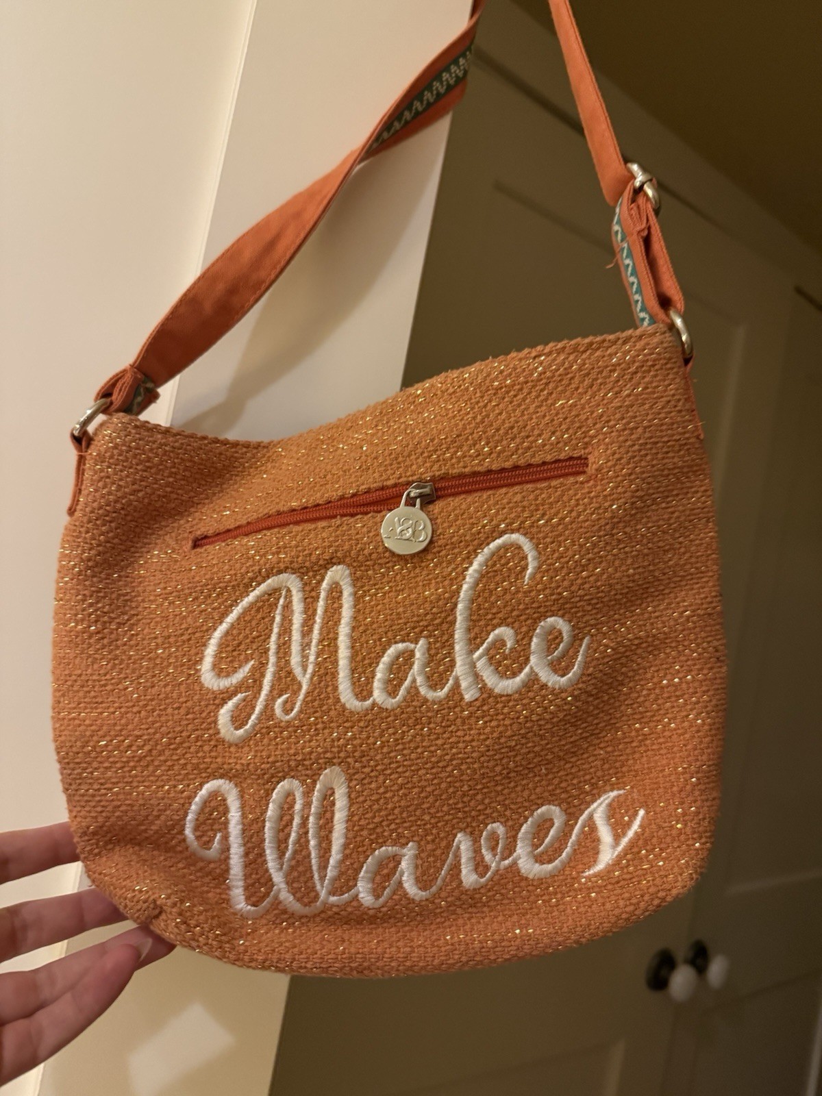 America & Beyond Inspirational Embellished Crossbody Handbag