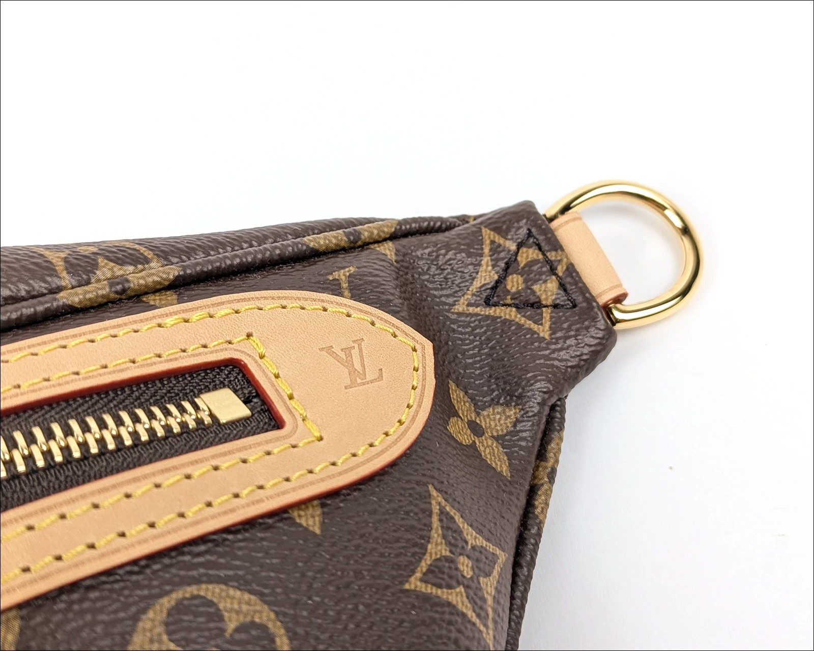 Authentic LOUIS VUITTON High-Rise Monogram Bum Bag M46784 Waist Pouch W/ Box