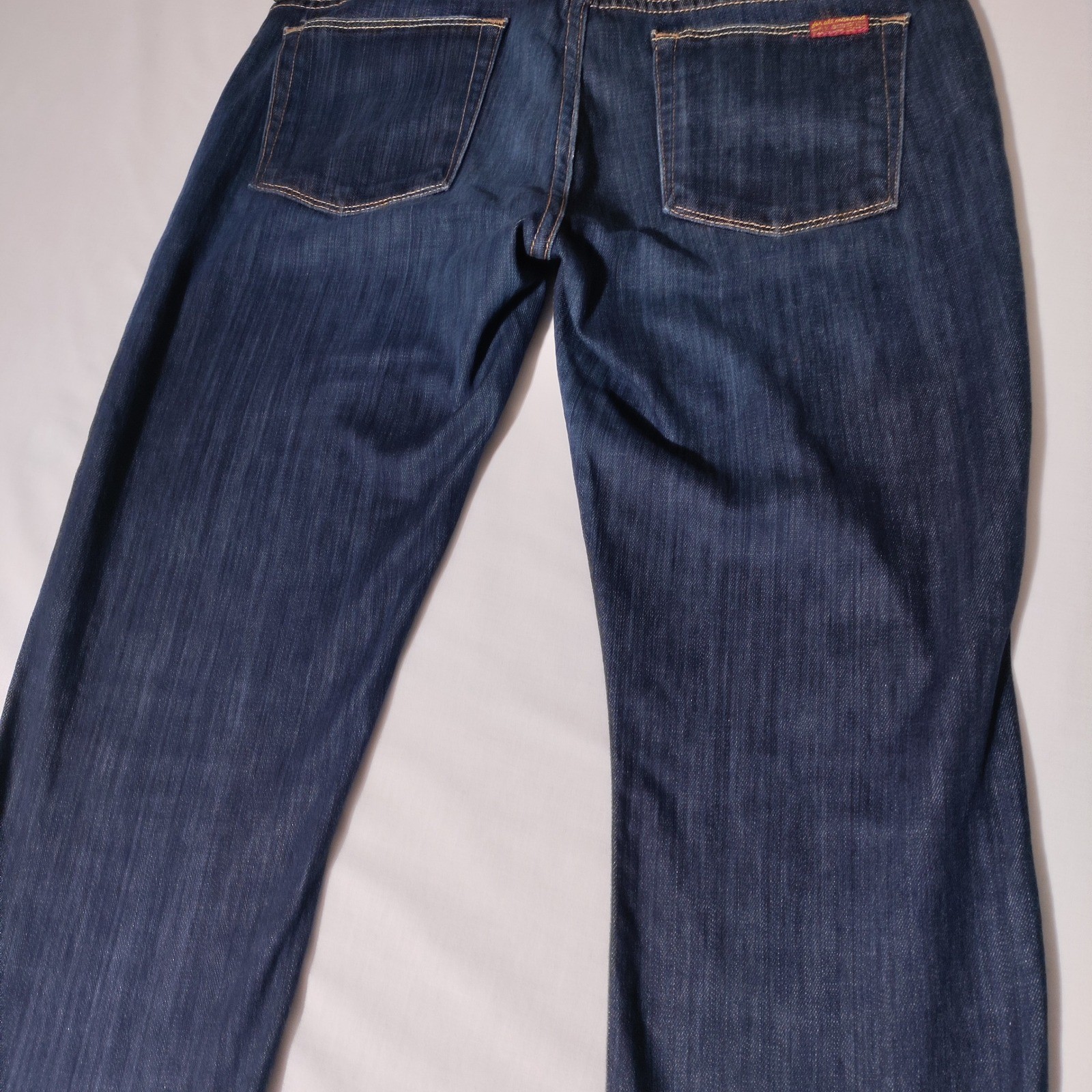 7 For All Mankind Slim Straight Jeans Size 30 (30.5″x26″ Actual) Made in USA