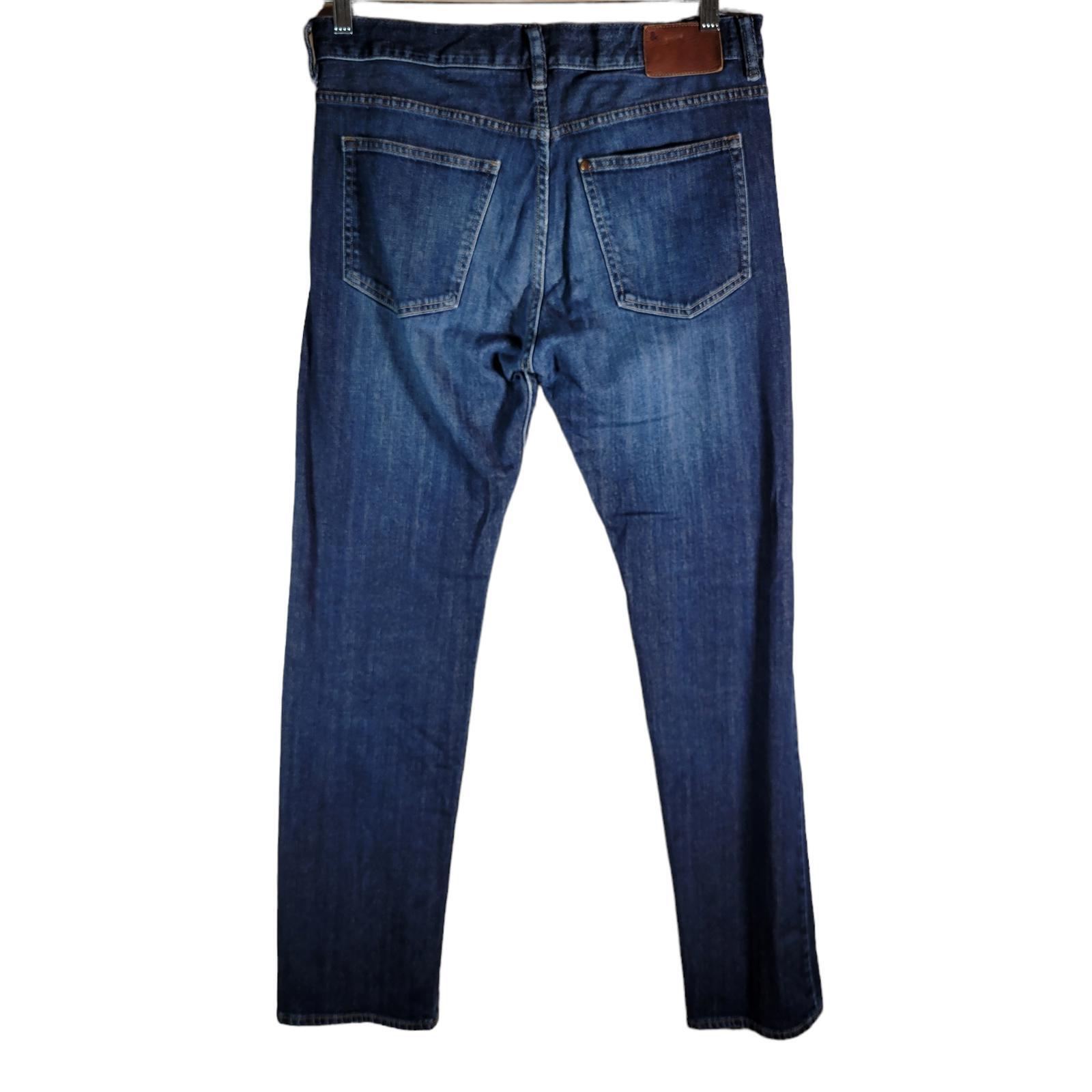 H&M & Denim Straight Blue Denim Button Fly Jeans Men Size 32×32