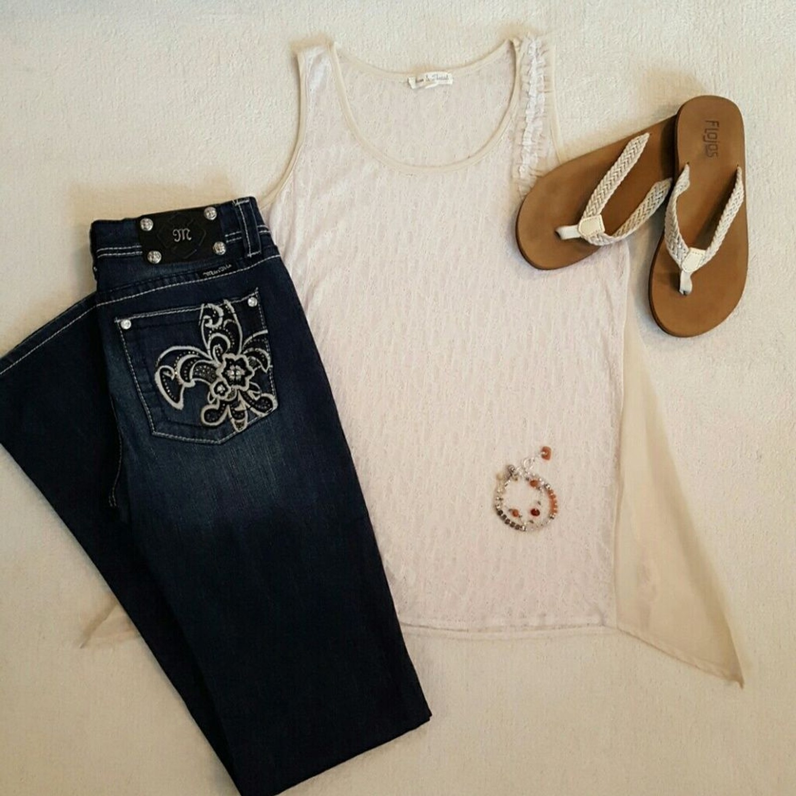 Beautiful Cream lace tank