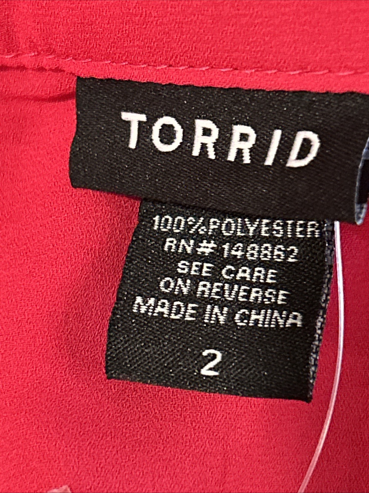 NWT Torrid 2 Tank Top Goddess Neck Pleated Georgette Watermelon Red Chiffon