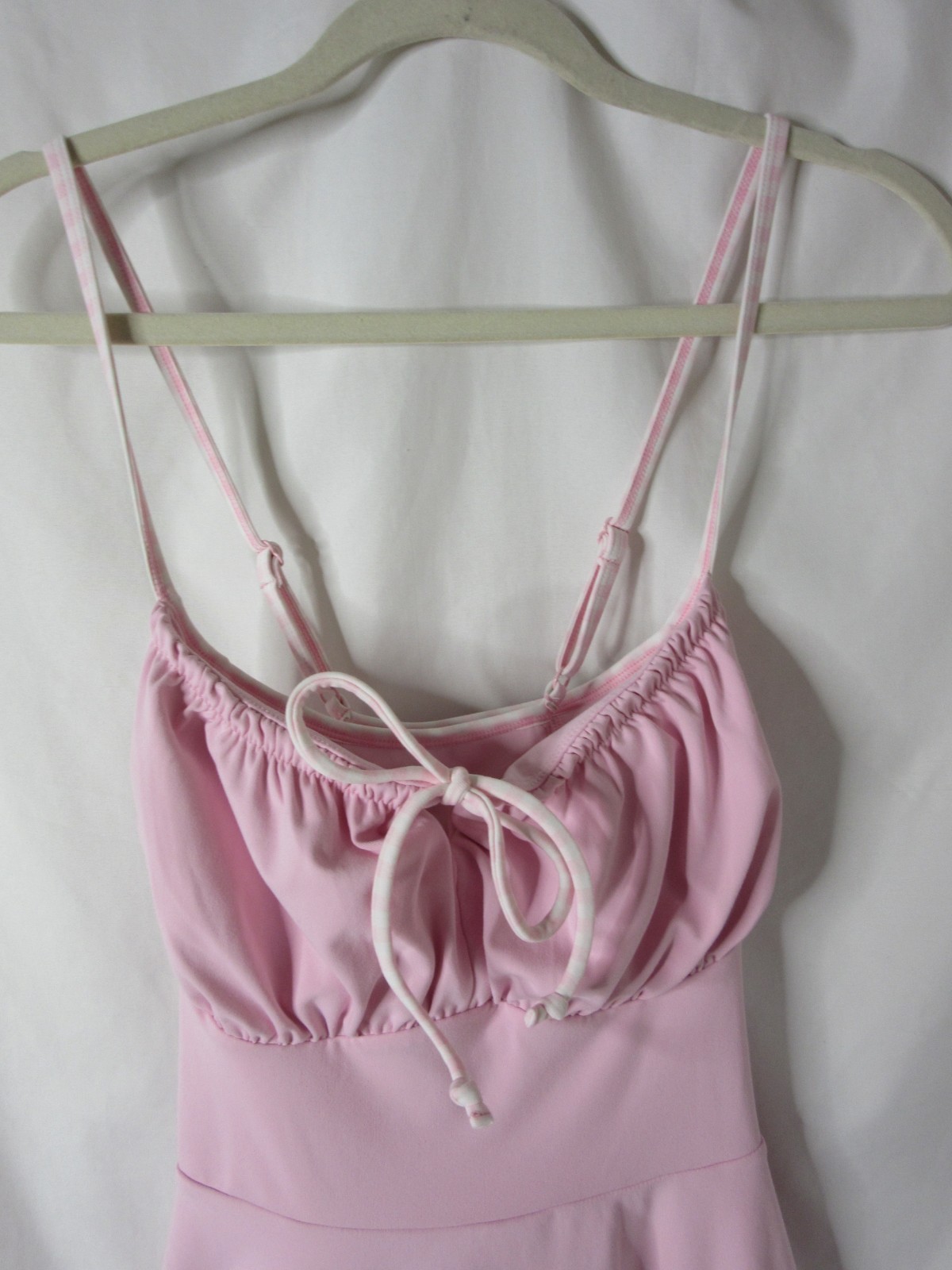 Blogilates Tie Front Twirl Active Dress Light Pink *read details* Size Large NWT