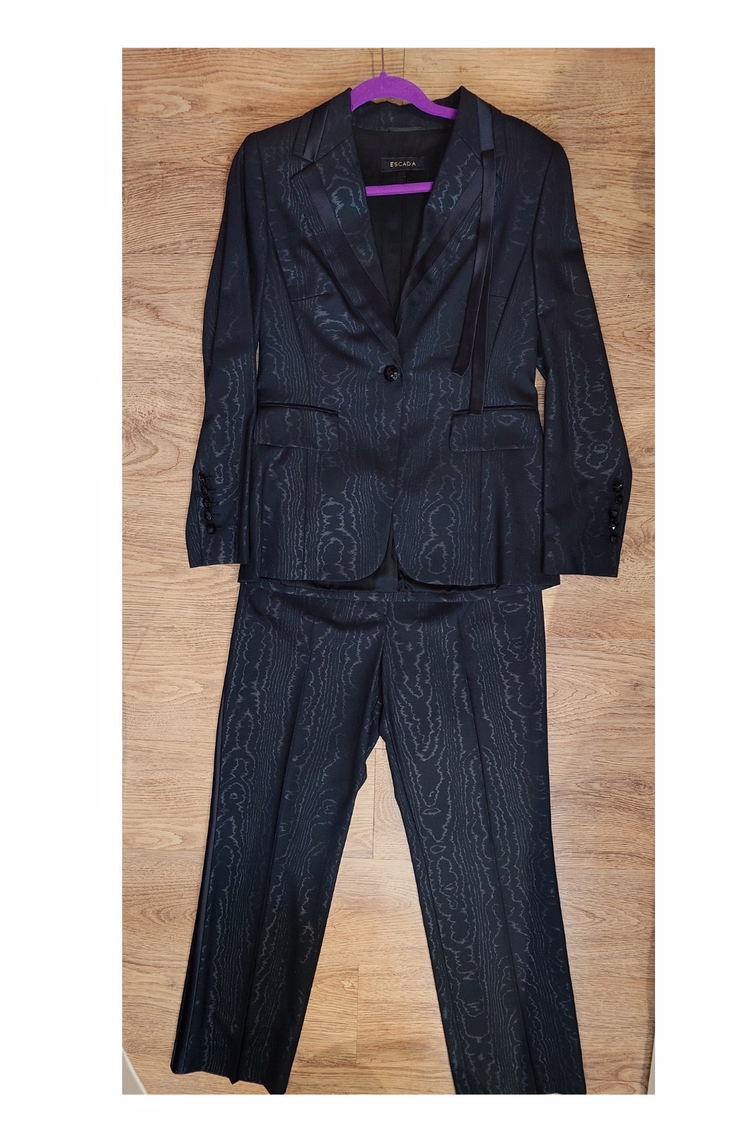 Escada Black Special Occasion Trouser Suit, UK 12-14