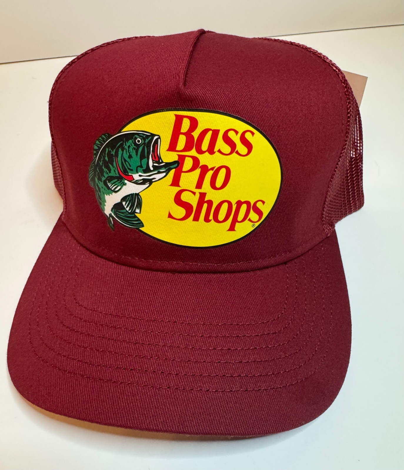 Bass Pro Shops Mesh Hat Cap Adjustable Snapback Trucker Fishing Baseball Outdoor