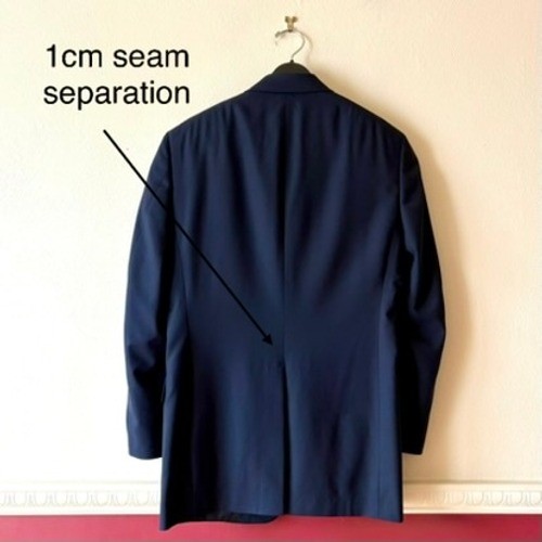 Hart Schaffner & Marx Navy Blue Wool Blazer Gold Buttons 38R USA Made Preppy VTG