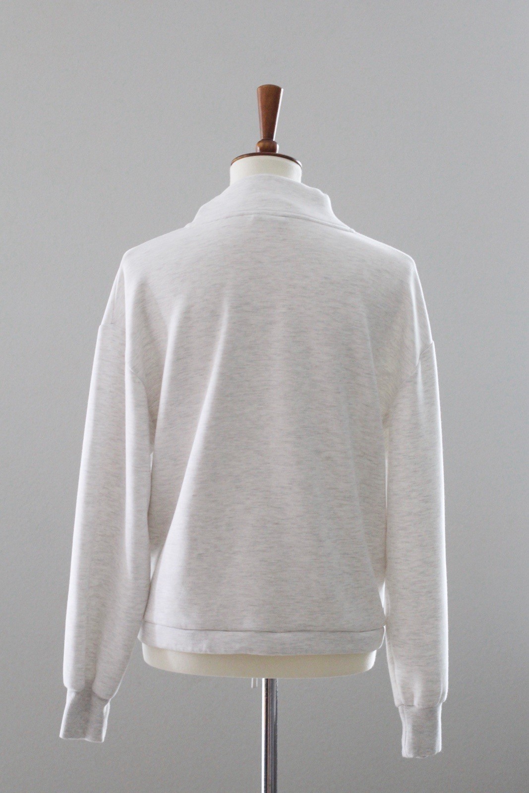 VARLEY DoubleSoft Betsy Cowl Sweatshirt Pullover – Ivory Marl, XS Extra Small