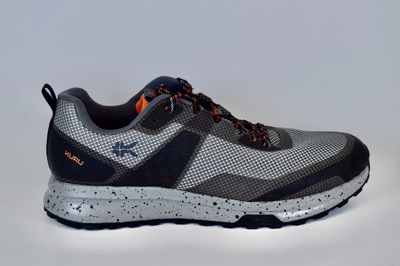 KURU Mens Atom Trail 10330275 Lead Gray Orange Spice Hiking Trail Shoes Size 7.5