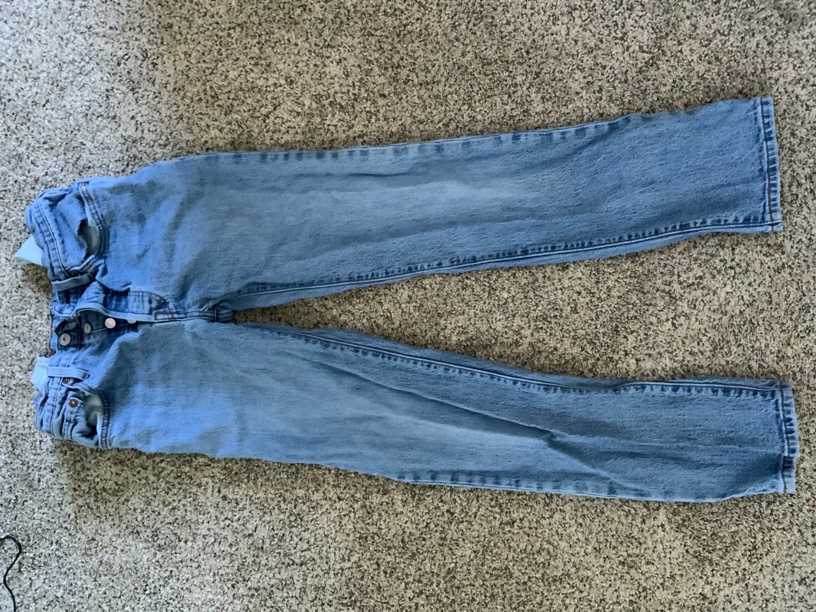 Levis 501 Jeans Women 27×29 Blue Straight Button Fly Medium Wash High Rise Denim