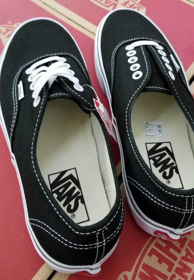 VANS AUTHENTIC CANVAS MEN’S BLACK / WHITE VN000EE3BLK