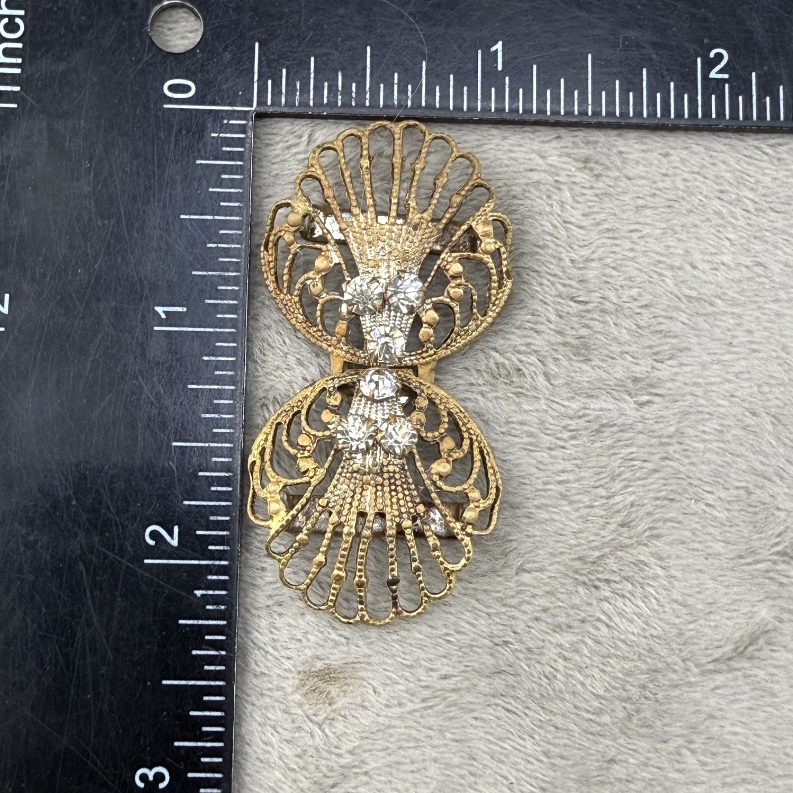 Vintage Victorian Buckle Paste Rhinestone