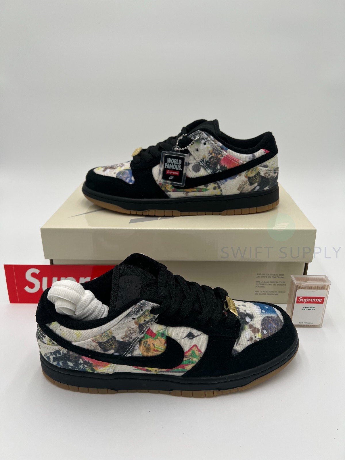Nike SB Dunk Low Supreme Rammellzee Men’s FD8778-001 Many Sizes Available New