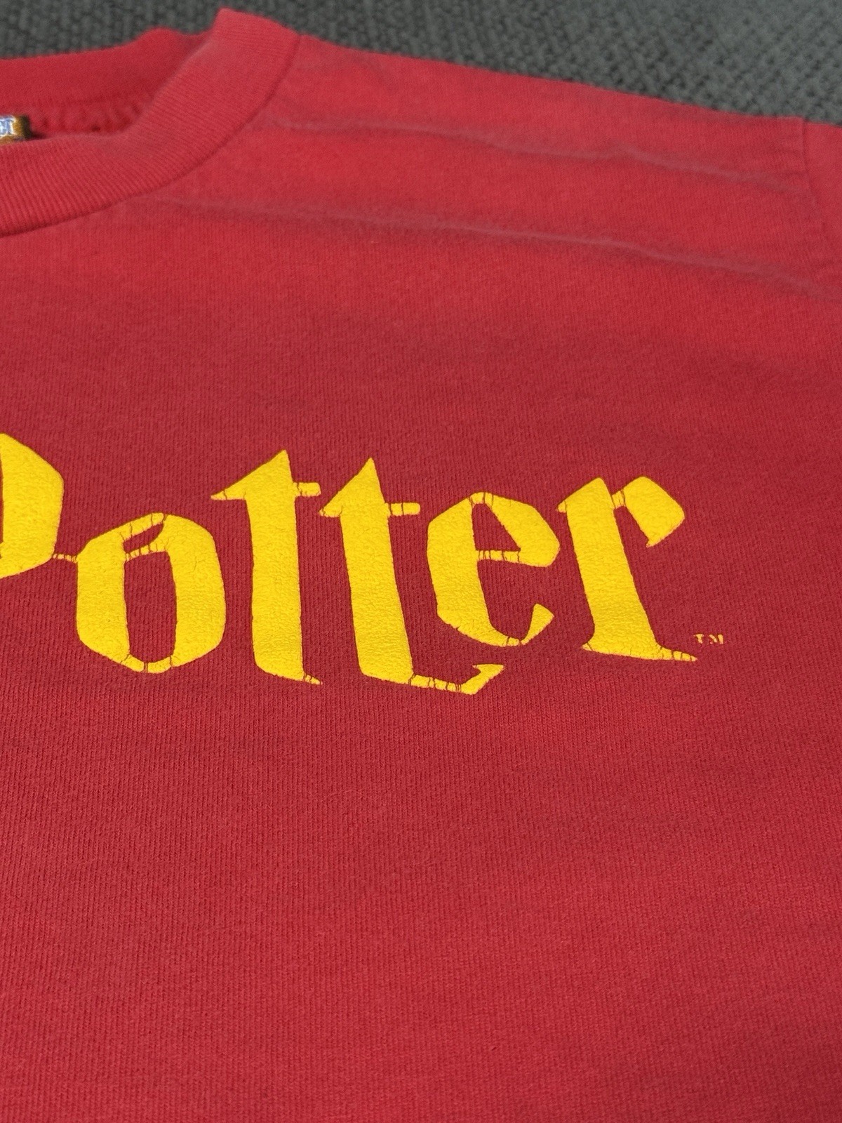 Vintage Harry Potter Youth S Red Graphic Tee 100% Cotton Crew Neck Merch