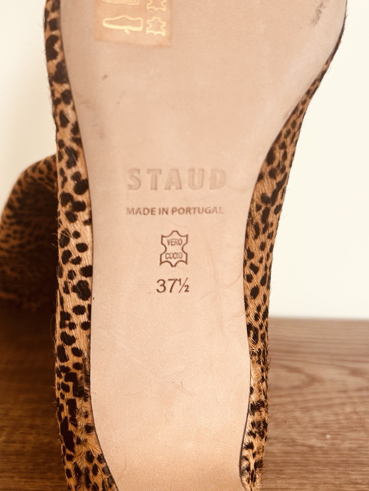 Staud Sz US 7.5 Leopard Fur Boots Heel