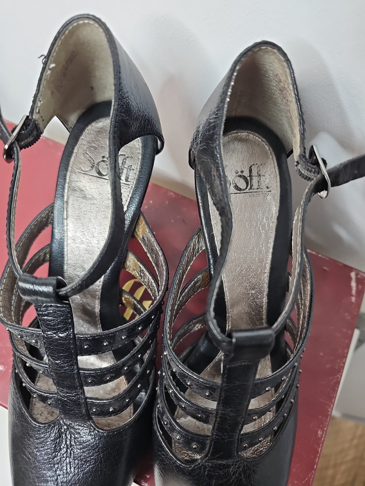 Sofft Rialto Black Strappy Open Toe Dress Sandals Women’s Size 8.5 NIB