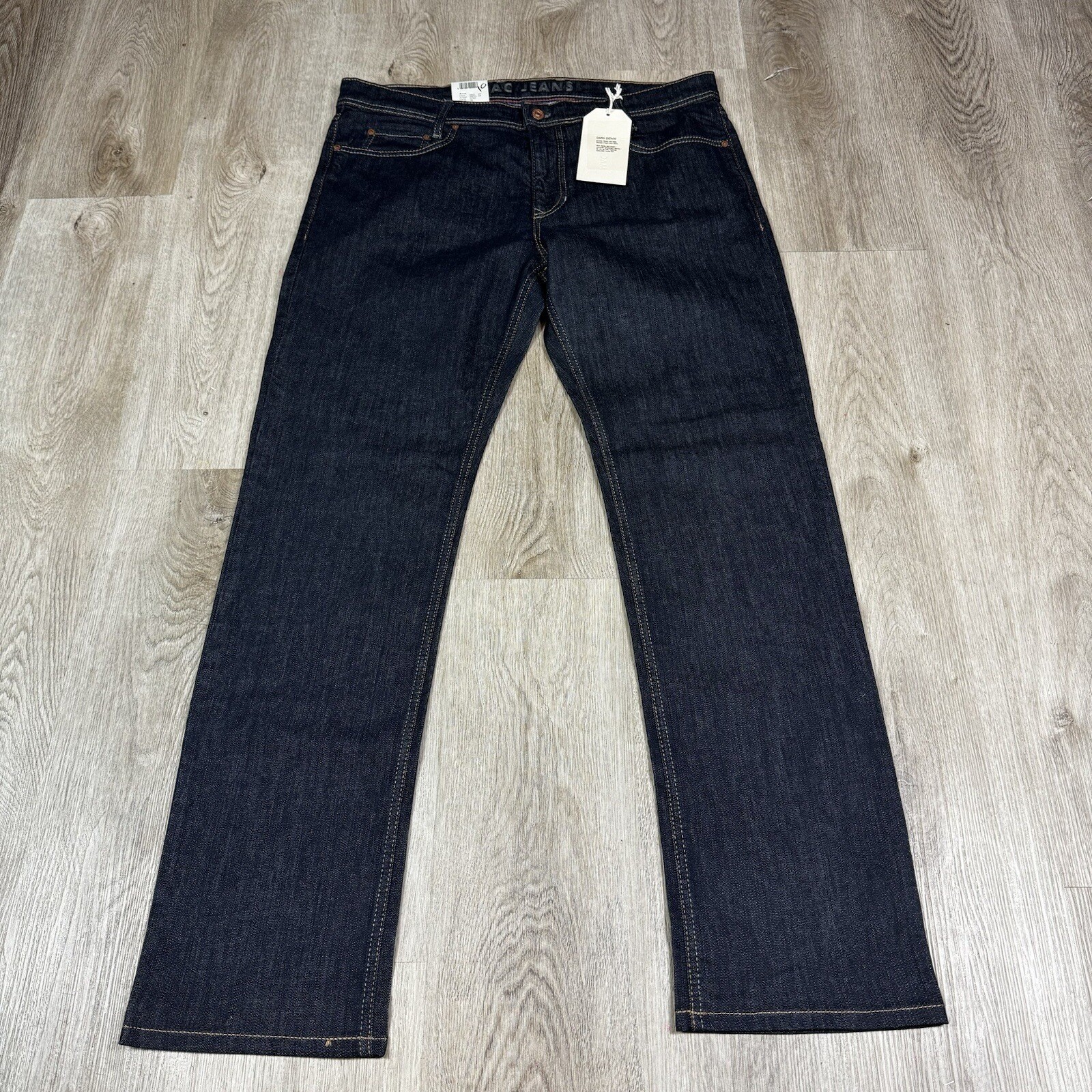MAC Jeans Arne Pants Mens 38×34 Dark Blue Straight Modern Fit NWT