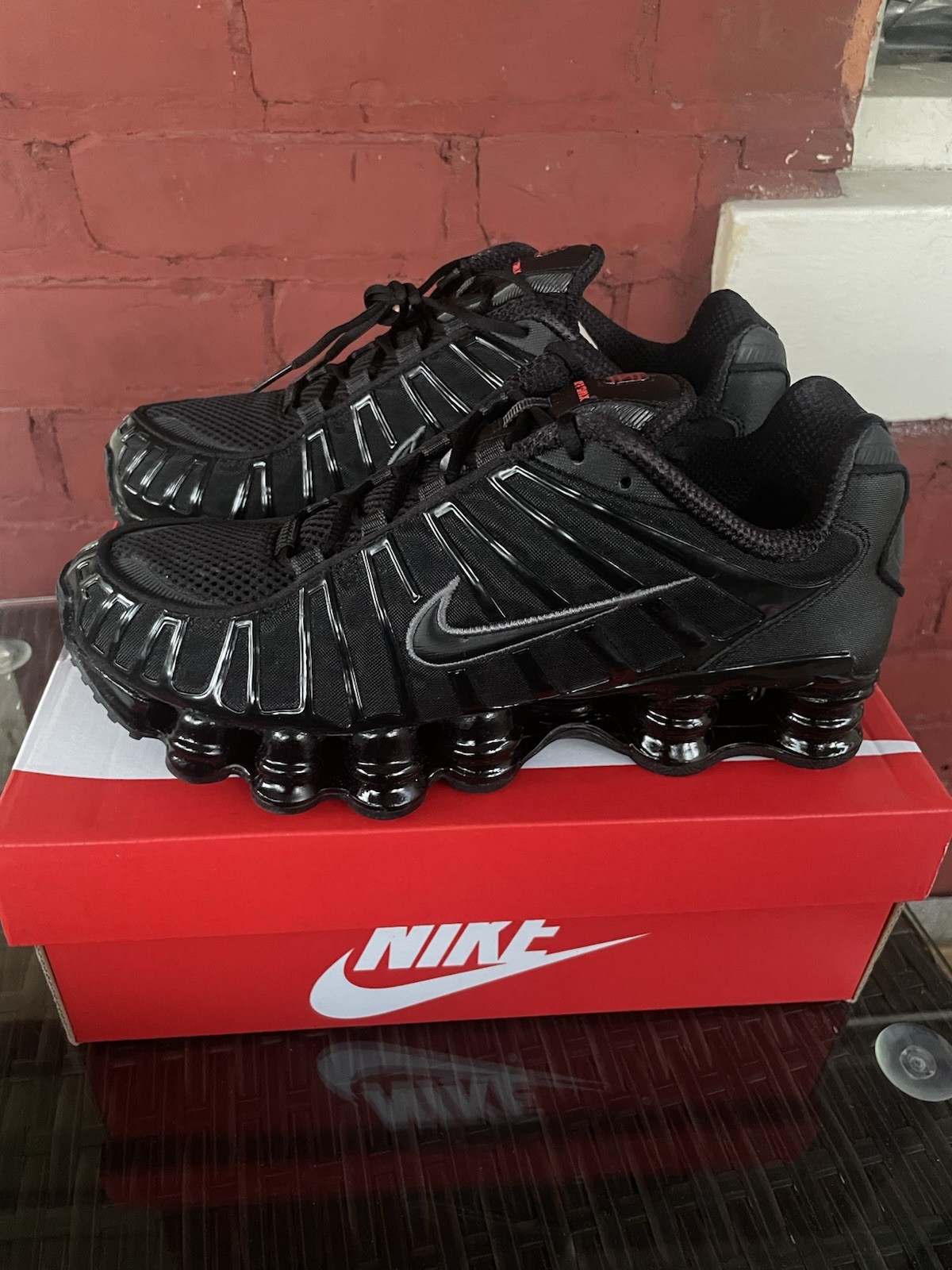 Nike Shox TL Black/Black Anthracite Size 8.5 Women’s SKU AR3566-002 Brand New!
