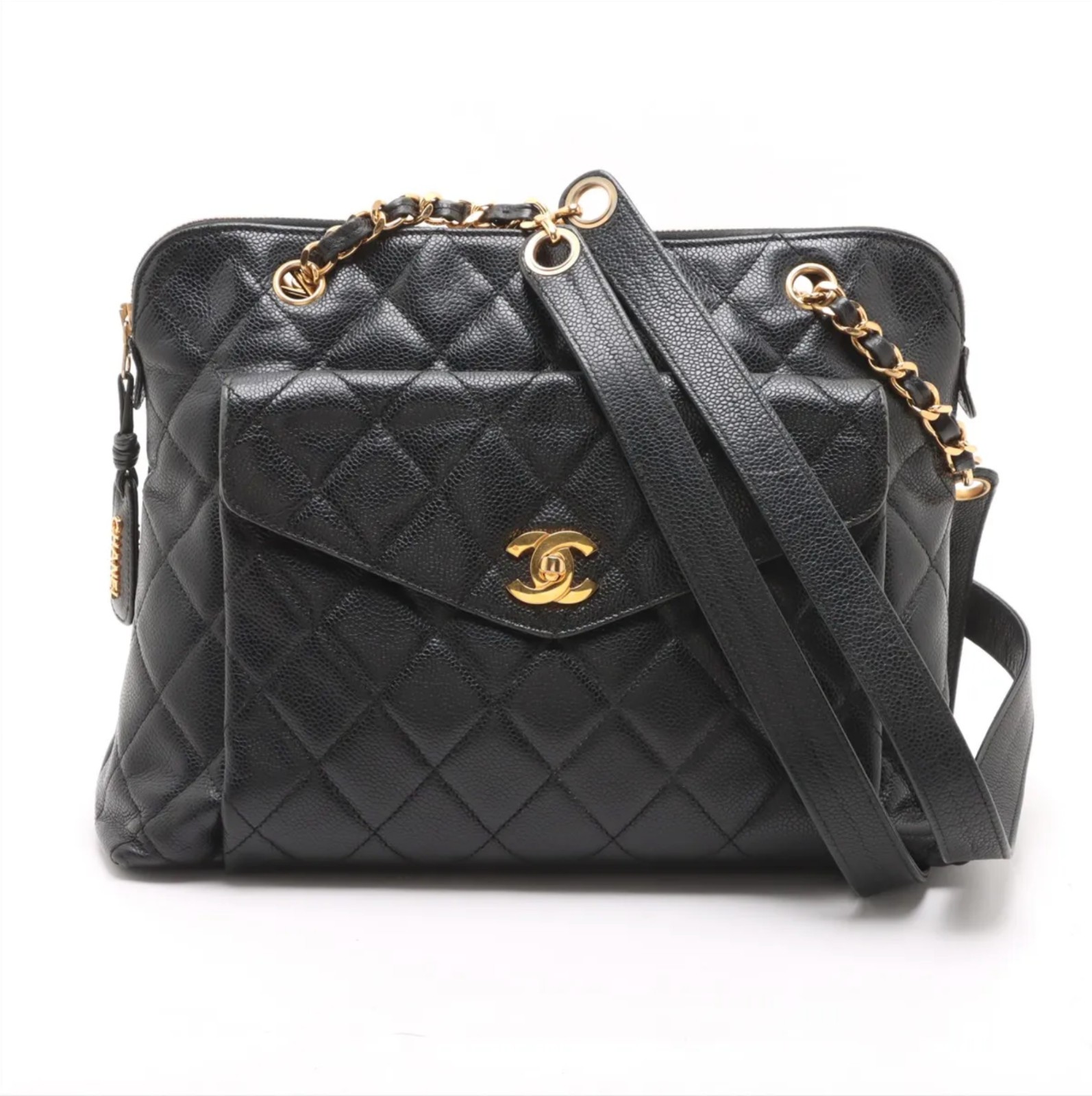CHANEL FRONT CC POCKET SHOULDER