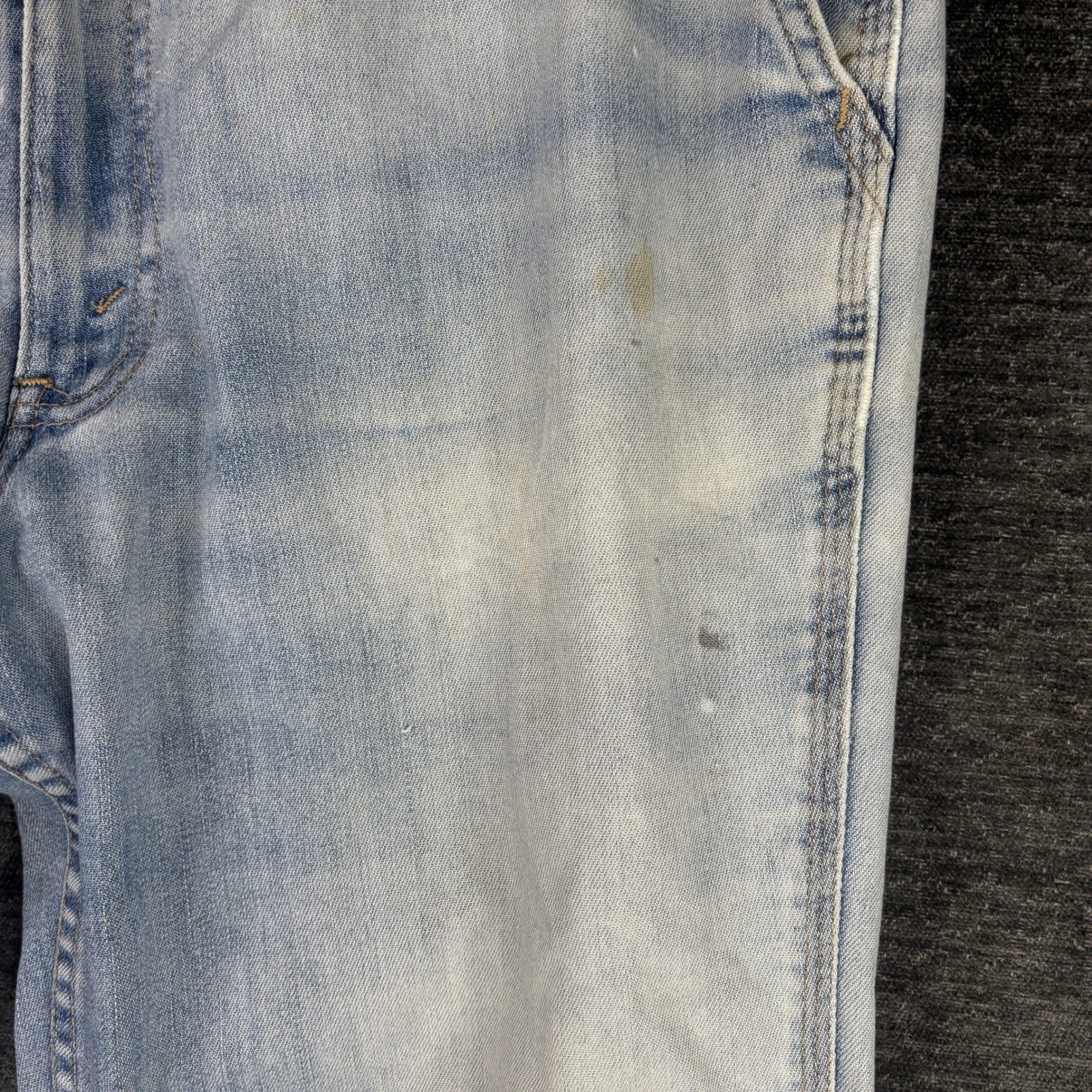 Vintage 80s Levi’s 567 Bell Bottom Orange Tab Flare Jeans 34×30 Disco Very Soft