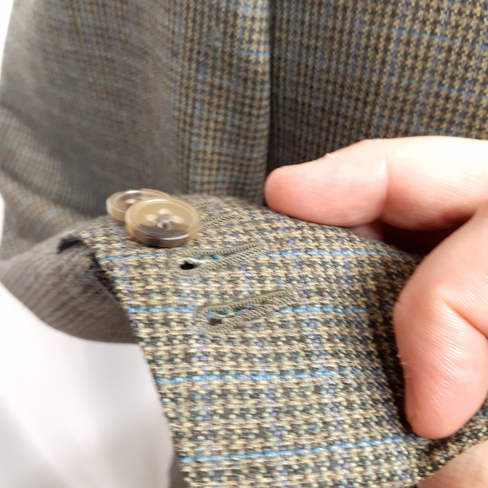 Ermenegildo Zegna US 40 Short EU 48 C Green Blazer Sport Coat Jacket Wool Plaid