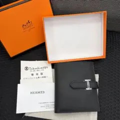 HERMES Roulis Slim B-stamp 2023 Compact Wallet Etoupe Leather