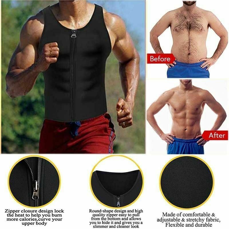 Men’s Sweat Sauna Chaleco Tank Top Body Shaper Fajas Para Hombres Reductora Vest