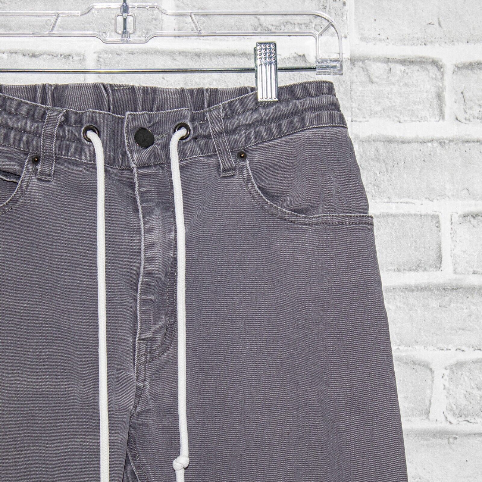 ONES STROKE Tokyo Jogger Pants Drawstring ankle zip Size Small