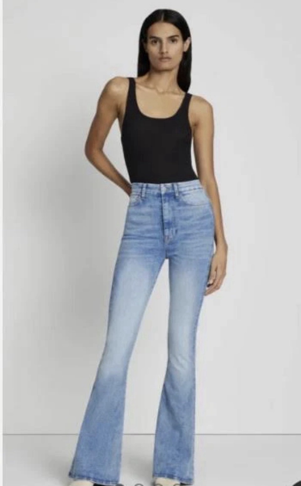 7 For All Mankind Women’s Ultra High Rise Skinny Flare No Filter Denim, Size 30