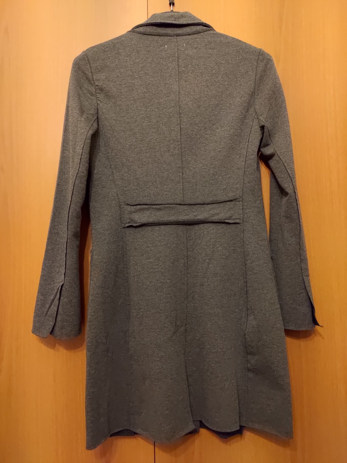 Met Grey Gauze Stretch Sweatshirt Coat