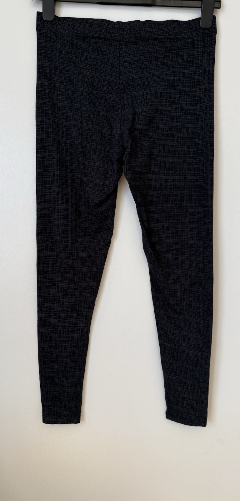 M&S Collection Grey Printed Pull On Stretch Leggings UK 10 Short Slim Casual