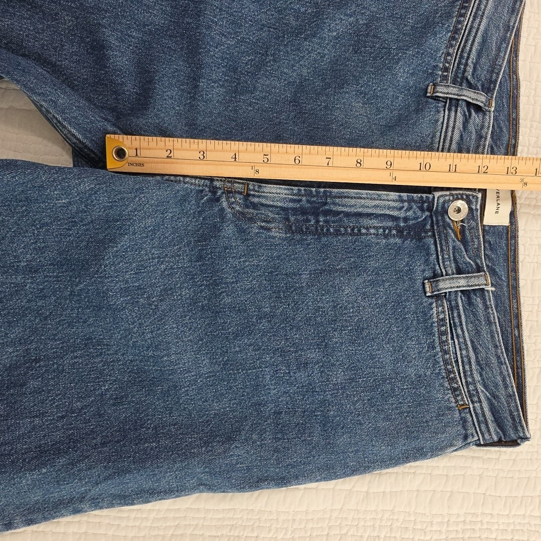 Everlane The Mariner Jean Med Blue Wash Denim Jeans Size 31R Cropped High Rise
